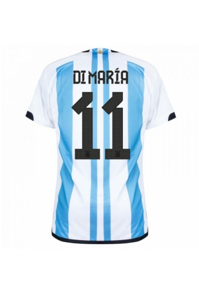 Argentinië Angel Di Maria #11 Voetbaltruitje Thuis tenue WK 2022 Korte Mouw